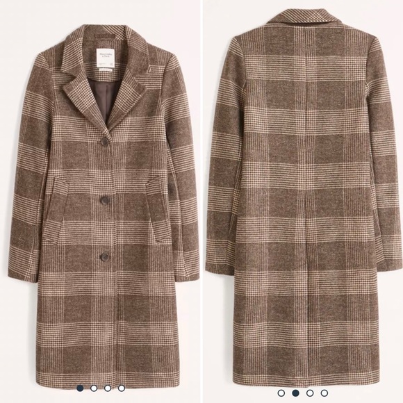 Abercrombie & Fitch Jackets & Blazers - Abercrombie & Fitch Wool-Blend Dad Coat